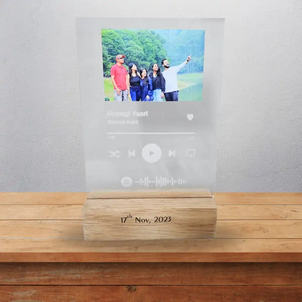 Spotify frame with stand for couple gift Online India